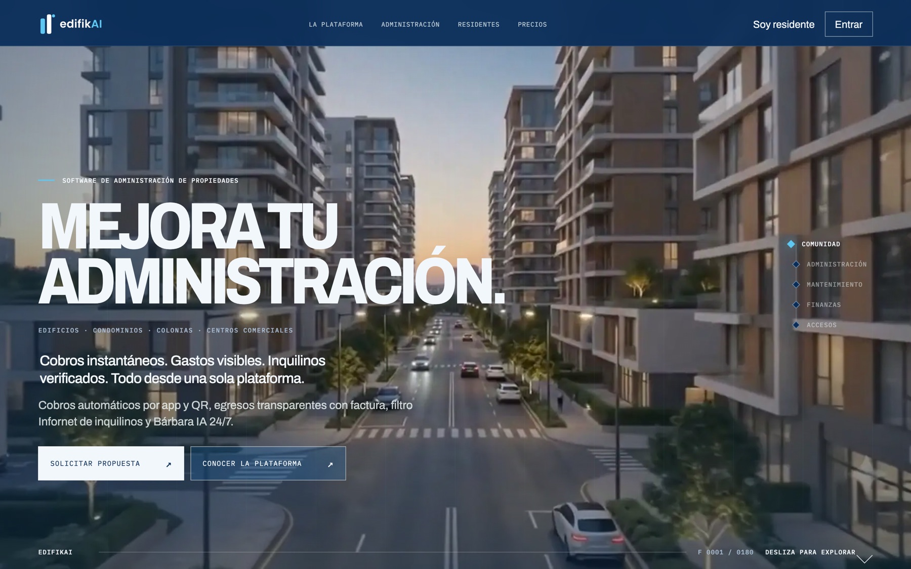 Portada de EdifikAI, software de administración de edificios y condominios en Guatemala